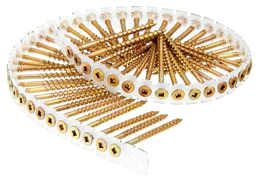 Senco 08F250Y DuraSpin #8 x 2-1/2 inch Collated Wood Screw 800 ct.