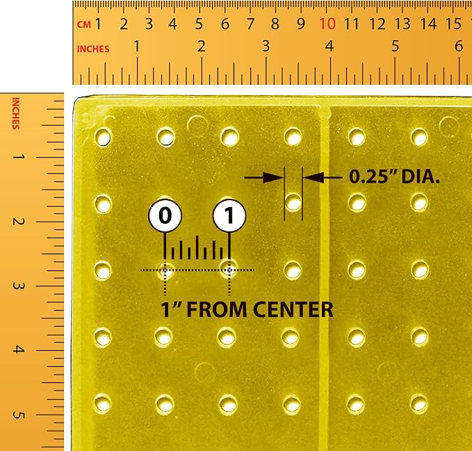 Azar Displays 701414-YEL-4C32 Rotating Countertop Display Kit with Peg Hooks Included, 14 Inches Wide x 14 Inches Deep x 20 Inches High, Pegboard Spinner Organizer, Yellow