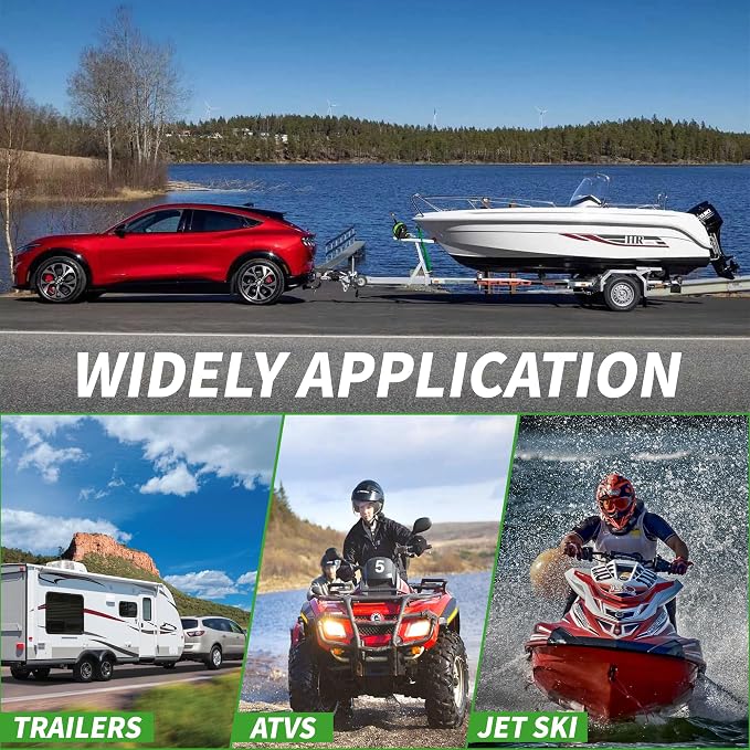 3200lbs Heavy Duty Boat Trailer Winch with 32FT Strap,2-Way Ratchet 4:1/8:1 Gear Trailer Winch,Portable Hand Crank Winch for Boat, Truck, Trailer, RV, ATV, Jet Ski