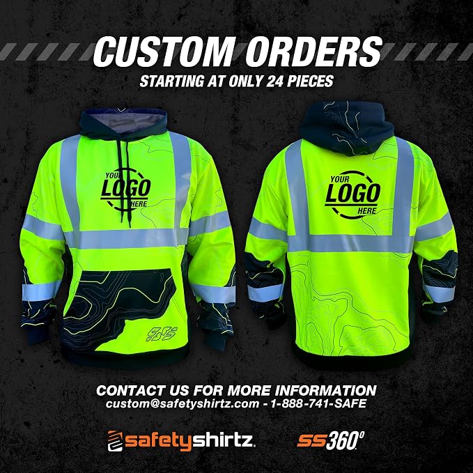 SafetyShirtz SS360 ANSI Class 3 Type R Graphic Hoodie