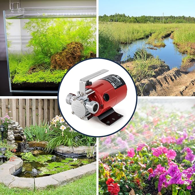 Utility Pump, Prostormer 1/10HP 120V Mini Portable Electric Water Transfer Pump 330GPH Plumbing Equipment with Water Hose Kit Great for Yard, Garden, Pool Draining