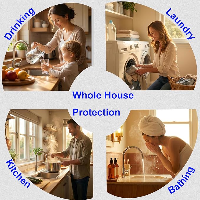 20x4.5 Inch CTO Water Filter Cartridge, Specialized PFAS & Chlorine Removal, Whole House Coconut Shell Carbon Block Replacement, Fits Standard 20" x 4.5"Housings, 5 Micron