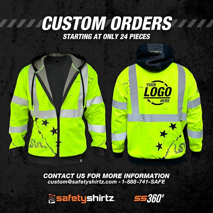 SafetyShirtz SS360 ANSI Class 3 Type R Graphic Hoodie
