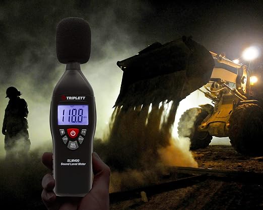 Triplett SLM400 Decibel Sound Level Meter, 35 to 130dB