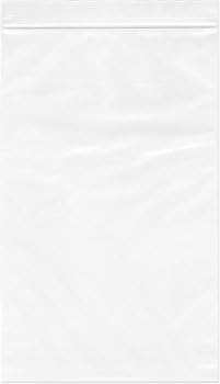 Plymor 5" x 8" (Case of 1,000), 4 Mil Heavy Duty Zipper Reclosable Plastic Bags
