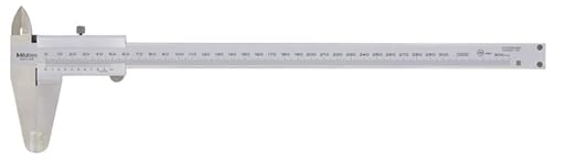 Mitutoyo 530-322 Vernier Caliper, Stainless Steel, 0-300mm Range, +/-0.08mm Accuracy, 0.05mm Resolution