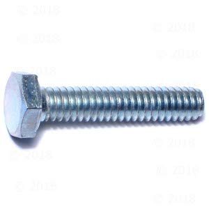 Hard to Find Fastener Tap Hex Bolts, Durable Corrosion-Resistant Steel Hex Head Bolt for Home Improvement, DIY, Construction, 1/4-20 x 1-1/4, Pack of 100