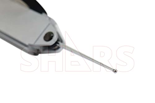 Shars .030" x .0005" Large Black Face Dial Test Indicator w/Long Contact Point Reach 303-3279 P