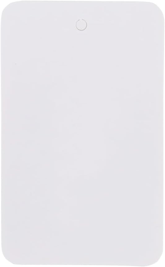 SSWBasics Large Unstrung White Non-Perforated Blank Clothing Tags - 1-3/4"W x 2-7/8"H -