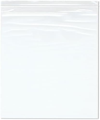 Plymor 14" x 16" (Pack of 100), 2 Mil Zipper Reclosable Plastic Bags
