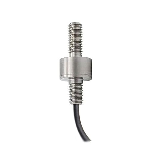 ATO 20kg Load Cell, Miniature Tension and Compression Load Cell Sensor, Metal-foil Strain Gauge M6 Thread Miniature Compression Force Sensor 20kg High Accuracy