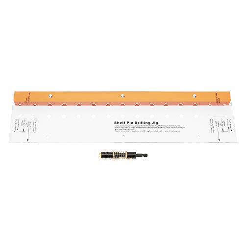 Woodworking Hole Drill Guide, Self Centering Shelf Pin Jig, Positioning Tool for Furniture Factory and DIY Enthusiasts
