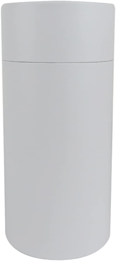 WENPACK 12pack Paperboard Tube with Lid Round Cardboard Box Container Paper Can (3.35" D*6.62" H, White)