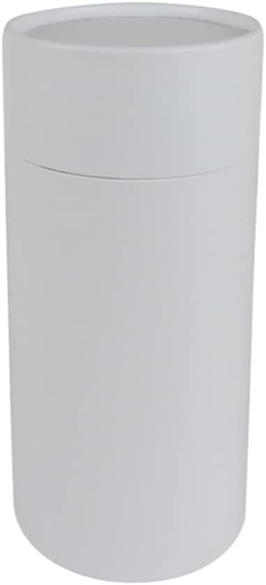 WENPACK 12pack Paperboard Tube with Lid Round Cardboard Box Container Paper Can (3.35" D*6.62" H, White)