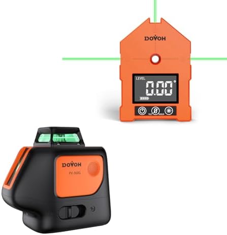 DOVOH 3-in-1 Digital Angle Finder with Laser and Plumb Dot Laser Level, Class Ⅱ
