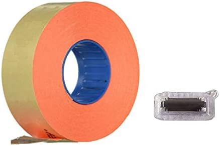 Veltec Premium 2212 Pricing Labels for Garvey and Contact 22-6 22-7 22-8 Price Gun - 9 Rolls, 11,000 Labels and Free Inker (Red)