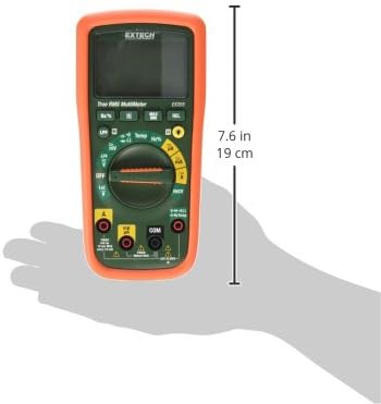 Extech EX355-12-Function True RMS Multimeter with Non-Contact Voltage Detection (NCV) | AC/DC V/A, resistance, capacitance, frequency, Type K, NCV, LoZ, low pass filter, included probe