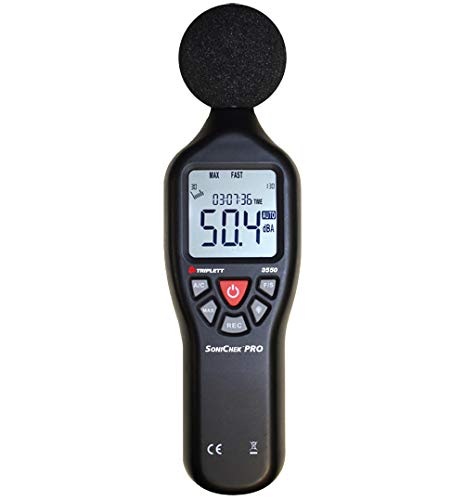 Triplett 3550 SoniChek PRO Professional Decibel Sound Level Meter with Certificate of Calibration to NIST
