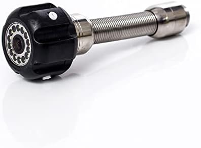 Sewer Camera Head Accessories Ultra-high Definition 12LED Waterproof IP68 for Pipe Drain Endoscope Camera Replacement with Wheel and Protective Cover (0.9inch/23mm)