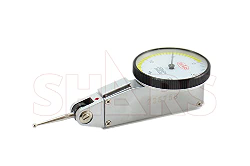 Shars 176 Lbs Universal Magnetic Base Indicator Holder with Speed Set Fine Adjustment + 0.03" Dial Test Indicator 202-7960(202-7932+303-3203) P]