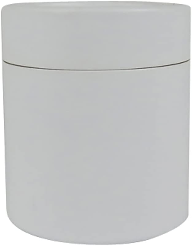 WENPACK 12Pack Paperboard Tube with Lid Round Cardboard Box Container (2.44" D*2.36" H, White)