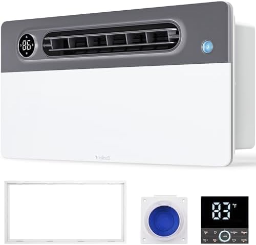 VallisCo Bathroom Fan with Light and 1900W Heater, 180 CFM Ventilation, Remote Control,Quiet Exhaust, 4-in-1 Design for Heating, Lighting, Ventilation & Air Circulation for Comfort in Any Season