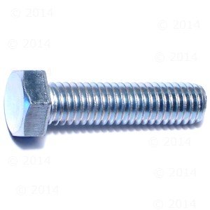 Hard to Find Fastener Tap Hex Bolts, Durable Corrosion-Resistant Steel Hex Head Bolt for Home Improvement, DIY, Construction, 3/8-16 x 1-1/2, Pack of 100