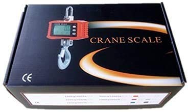 VisionTechShop Digital Crane Scale, DCS-ER 2000lb 1000kg Heavy Duty Compact Hanging Scale LED Display for Farm Factory