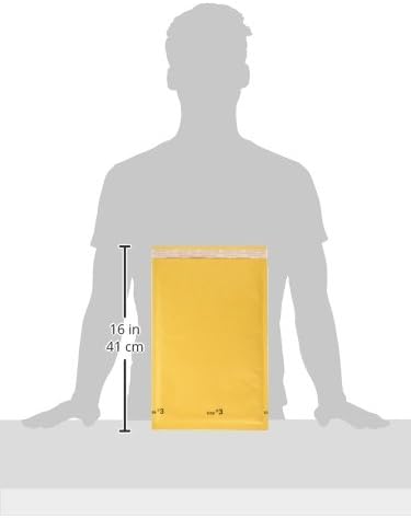 BOX USA 8 1/2 x 14 1/2" Kraft Bubble Mailers (25-Pack) - Brown Padded Envelopes, Self-Seal Shipping Bags for Small Business, Heavy Duty Cushioned Mailing Envelopes for Packaging and Shipping