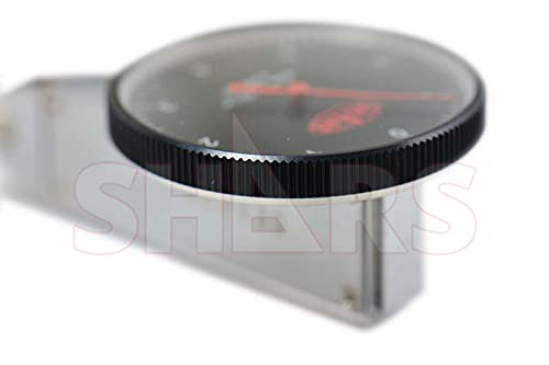 Shars 0.008" x 0.00012" Large Black Face Dial Test Indicator 303-3210B P]