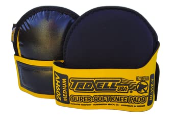Super Soft Knee Pads Hi-Viz Yellow (Medium/Reg Size)