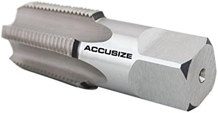 Accusize 1"-11-1/2 HSS Taper Pipe Tap - NPT, NPT-1 | 5 Flutes, 1"-11-1/2", 5 Flutes, 3-3/4" OAL, HSS Taper Pipe Tap - NPT