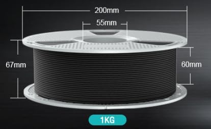 SUNLU PA12-CF 3D Filament 1.75mm 1KG, Carbon Fiber Nylon Filament, Excellent Wear & Oil Resistance, Heat-Resistant Spool, Engineering filament, Dimensional Accuracy +/-0.03mm, 1KG Spool(2.2lbs), Black