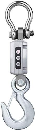 VisionTechShop Digital Crane Scale, VTS-CD 2000lb 1000kg Heavy Duty Compact Hanging Scale Touch Key LCD Display for Farm Factory