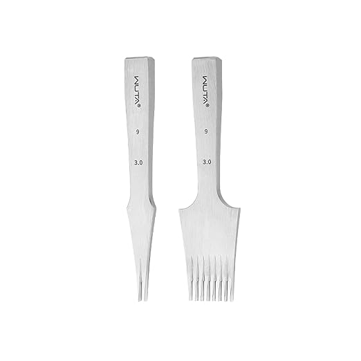 WUTA Leather Chisel All-Polished Die-Steel Puncher French Style Pricking Iron Sharp Leather Punching Tool Kits