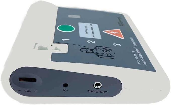 WNL Products WL120ES10-ABUNDLE For training use only AED Defribrillator Practi-Trainer Essentials Base with 10 Pack Practi-VALVE disposable CPR Training Valve Combo Kit