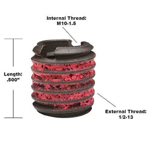 E-Z LOK EZ-310-M10 Thread Repair Kit for Metal Carbon Steel Threaded Inserts M10-1.5 and Installation Tools