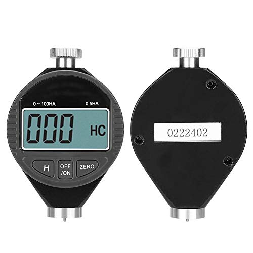 Shore A Durometer Digital Hardness Tester (100HD) for Rubber Tires Soft Materials Portable LCD Display Easy Measurement