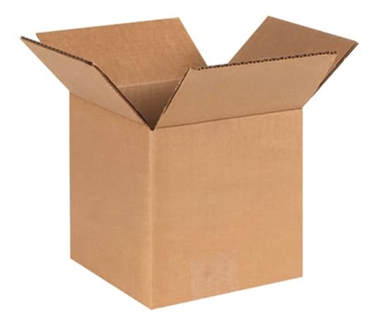 BOX USA Small Shipping Boxes 6"L x 6"W x 6"H (25-Pack) - Cube Corrugated Cardboard Packaging Boxes for Shipping, Packing, Moving, and Storage at Home, Office, or Business