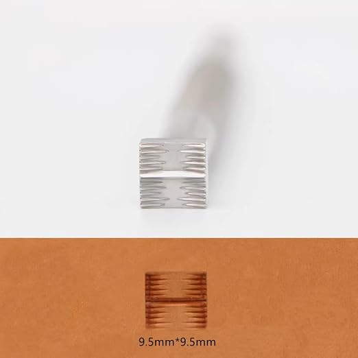 Leather Stamps Tool Stainless Steel Stamping Tool Woven Pattern Stamping Professional LeatherCrafts Carving DIY Kit
