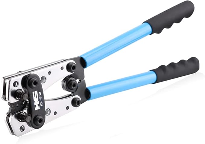 HKS Battery Cable Crimping Tool for AWG 10-1 Copper Ring Terminals, Heavy Duty Crimper for Wire Lugs