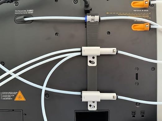 4-in-1 Filament Buffer Hub Kit for Bambu Lab 3D Printers – Replace AMS Hub, Multi-Color Printing Expansion, Includes AMS Buffer and PTFE Adapter, Supports 4-Input 1-Output for X1/P1P/P1S