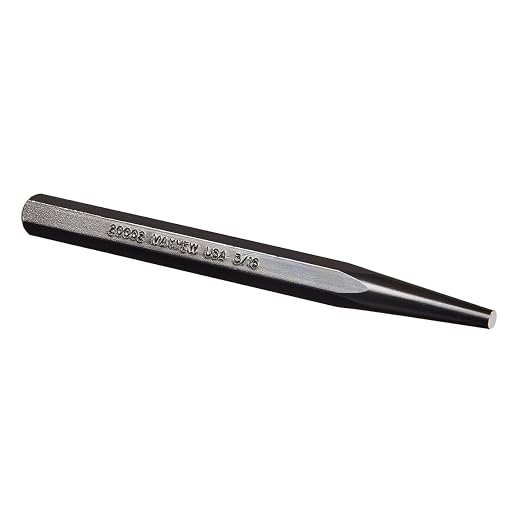 Mayhew Pro 20002 3/16-Inch Black Oxide Solid Punch