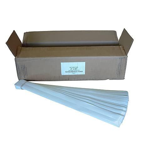 Pre-Cut Return Tape Strips 2" x 12" (Clear) / 100 Rubber-Banded Strips | Ideal for Packaging, Shipping, Mailing, and Office Use - All Packaging Types - Home, Business, and Warehouse Needs
