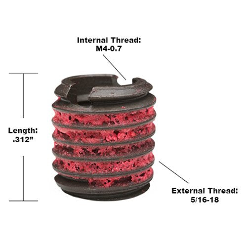 E-Z LOK EZ-310-M4 Thread Repair Kit for Metal Carbon Steel Threaded Inserts M4-0.7 and Installation Tools