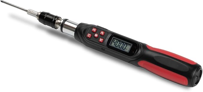 Tapha Tools Digital Torque Screwdriver 1.77-35.39 in-lbs (20-400 cN-m / 2.04-40.82 kg-cm) Torque Range, Accurate to ±2% Dual Direction, LED and Buzzer Notification, Preset Memory (SPN-T4BN)