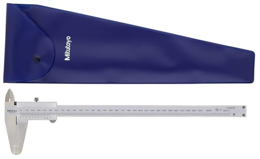 Mitutoyo 530-124 Vernier Caliper, Stainless Steel, 0-300mm Range, +/-0.04mm Accuracy, 0.02mm Resolution | Stainless Steel