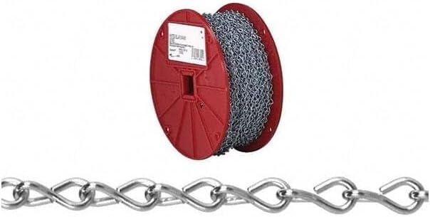 Campbell Tool Chain Single Jack Link #12 Zinc Plated 100' Per Roll
