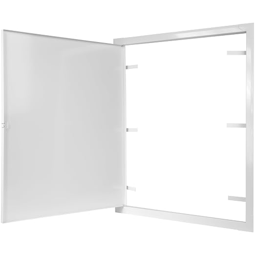 20" x 24" White Metal Access Panel - Wall Access Panel for Drywall - Hidden Wire Cover for Wall Covering Panels - Plumbing, Electricity, Heating Alarm, Bathroom, Dry Wall Hole Cover