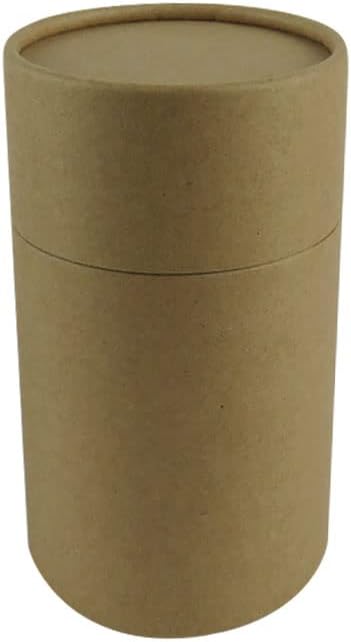 WENPACK 12Pack Paperboard Tube with Lid Round Cardboard Box Container (2.44" D*4.4" H, Kraft)
